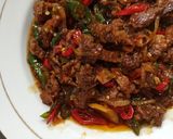 Foto langkah ke 6 dari resep Oseng Daging Pedas.