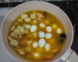 Foto langkah ke 4 dari resep Udang Tahu Telur Puyuh Santan Pedas.