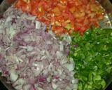 A picture of step 1 of Veg Pulao.
