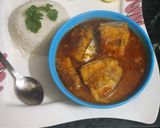 A picture of step 3 of Fish Curry.