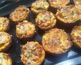 A picture of step 3 of Pizza muffins.