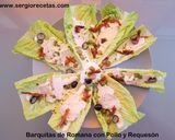 Foto del paso 1 de la receta: Barquitas de romana con pollo y requesón