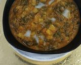 A picture of step 4 of Turnip with spinach.