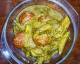 Gambar langkah 3 resipi Ayam beriani ringkas.