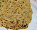 A picture of step 8 of Soya Square parantha.