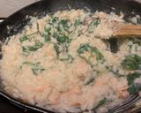 A picture of step 6 of Smoked Salmon risotto.