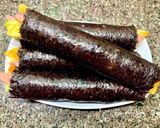Hình bước làm 3 của món Cơm cuộn Kimbap (không dùng mành tre)