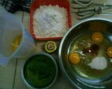 Foto langkah ke 1 dari resep Spinach Cake / Cake Bayam.