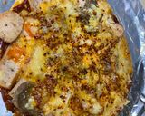 Gambar langkah 6 resipi Pizza quinoa wrap.