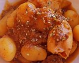Foto del paso 7 de la receta Cazuela de calamares con patatas y panceta curada