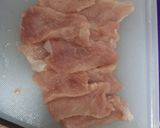 A picture of step 1 of Moo Satay with Satay Sauce (Using Satay Marinade Mix).