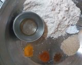 A picture of step 1 of Crispy atta papri.