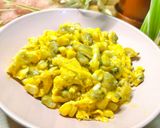 玉米蜆肉炒蛋的食譜步驟6照片