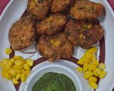 A picture of step 8 of Corn Tikki.