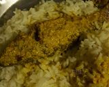 A picture of step 5 of Bata posto (bata fish with poppy seed) in bengali style.
