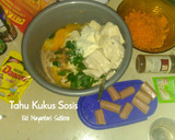 Foto langkah ke 2 dari resep Tahu Kukus Sosis Bunga Ga Mekar #RabuBaru.