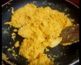 A picture of step 2 of Chickpea flour burfi/ besan burfi.