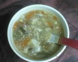 A picture of step 6 of Healthy egg chicken soup.