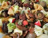 Foto del paso 6 de la receta: Ensalada de farfalle tricolor con setas, alga dulse y manzana