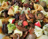 Foto del paso 6 de la receta: Ensalada de farfalle tricolor con setas, alga dulse y manzana