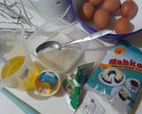 Foto langkah ke 1 dari resep Bolu Ketan Hitam Keju Lumer.