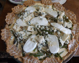 Foto del paso 3 de la receta: Tarta de espelta integral con espárragos y queso azul