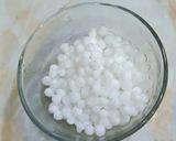 A picture of step 1 of Sabudana Kheer.