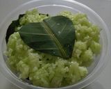 Foto langkah ke 10 dari resep Tape Ketan Hijau simple.