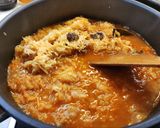 A picture of step 4 of Segedin Gulash.