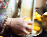 A picture of step 4 of Mango moosse rolls.