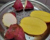 A picture of step 1 of Double Potato Halwa.