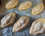 Foto del paso 6 de la receta: Pan o torta de aceite con pasas de Granada. Para APLV y alérgicos a frutos secos