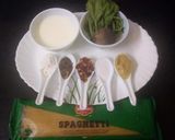 A picture of step 1 of Beetroot and Spinach Spaghetti Pasta.