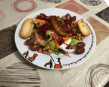 Foto del paso 4 de la receta: Ensalada templada con rape adobado