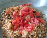 A picture of step 4 of Tomato Mushroom pulao with spiced buttermilk.