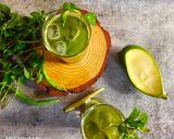 A picture of step 4 of Spicy Mango Mint Sharbat.