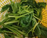 Hình bước làm 1 của món Tanuki udon