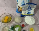 Foto langkah ke 1 dari resep Bolu Kukus Semangka Praktis.