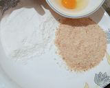 A picture of step 2 of Chicken' balls.