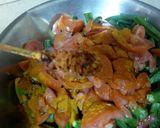 A picture of step 8 of Masala Bhindi.