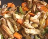A picture of step 7 of Baby corn manchurian.