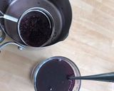 A picture of step 2 of Blueberry Soda Shikanji.