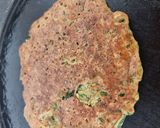 A picture of step 5 of Moong sprout and vegetable chilla.