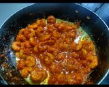 A picture of step 6 of Prawns masala fry.