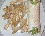Une image de l'étape 6 de Wraps maison au poulet & Frites.