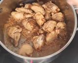 A picture of step 7 of Chicken hara masala.