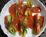 वेजटेबल्स बंडल्स इन स्वीट एंड सावर सॉस -नो अनियन -नो गार्लिक#sabzi#grand#post 2 रेसिपी चरण 6 फोटो