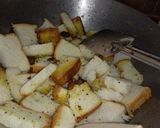 A picture of step 3 of Bread dhokla.