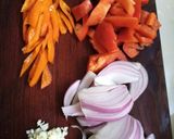 Foto del paso 2 de la receta: Saltado de Frejolito Chino con Pollo