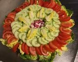 Une image de l'étape 10 de Salade de sucrines,concombre,tomates et radis roses.